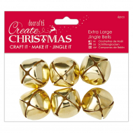 104600_Набор бубенчиков, очень больших Create Christmas, золотой