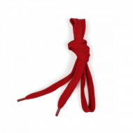 Шнурки плоские полиэфир 15мм цв.красный 1812 арт.57/15 130см уп.144шт