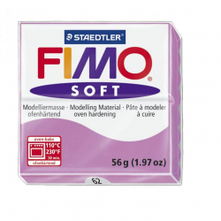 FIMO Soft полимерная глина, запекаемая в печке, уп. 56г цв.лаванда арт.8020-62