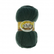 Пряжа ADELIA RACHEL (90% шерсть, 10% полиэстер) 5х100г/400м цв.15 серо-зеленый