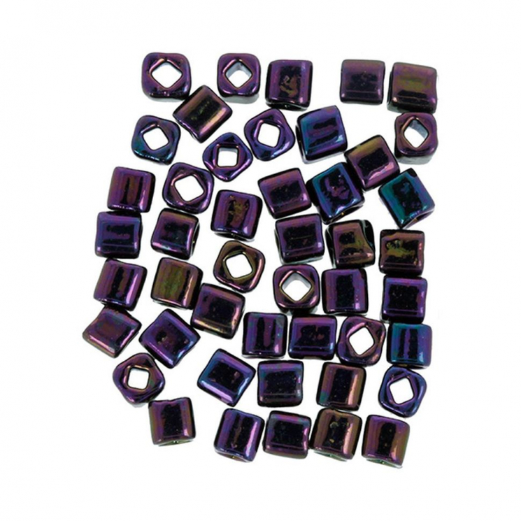 Бисер Япония "TOHO" CUBE №2  4 мм 5 х 5 г №0085 коричневый