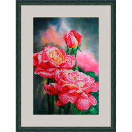 Набор для вышивания бисером GALLA COLLECTION арт.Л 341 Нежные розы 25х38 см