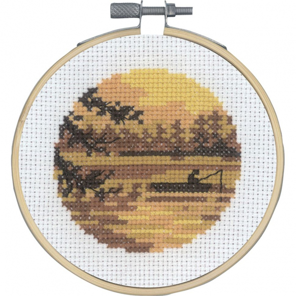 Набор для вышивания PERMIN арт.13-0738 Рыбалка