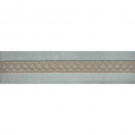 Мерсеризованное хлопковое кружево, 20 мм, цвет серо-бежевый