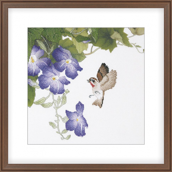 Набор для вышивания крестом XIU CRAFTS арт.2030850 Цветущий небесный цветок 28х28 см