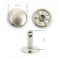 Хольнитены сталь New Star №123 11х10 (10мм) цв. никель уп. 1000шт