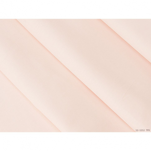 Ткань сатин гл/крашеный, 120 г/м?, 100% хлопок, шир.220см, цв.12-1212 нежная роза рул.60м