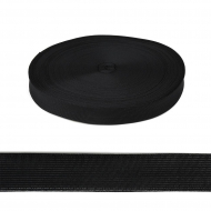 Тесьма вязаная окантовочная 28мм арт.03с3119 цв.черный уп.100м Тесьма вязаная окантовочная 28мм арт.03с3119 цв.черный уп.100м