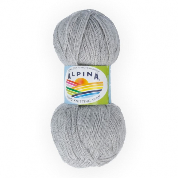 Пряжа ALPINA KLEMENT (80% альпака, 20% мериносовая шерсть) 4х50г/300м цв.03 св.серый Пряжа ALPINA KLEMENT (80% альпака, 20% мериносовая шерсть) 4х50г/300м цв.03 св.серый
