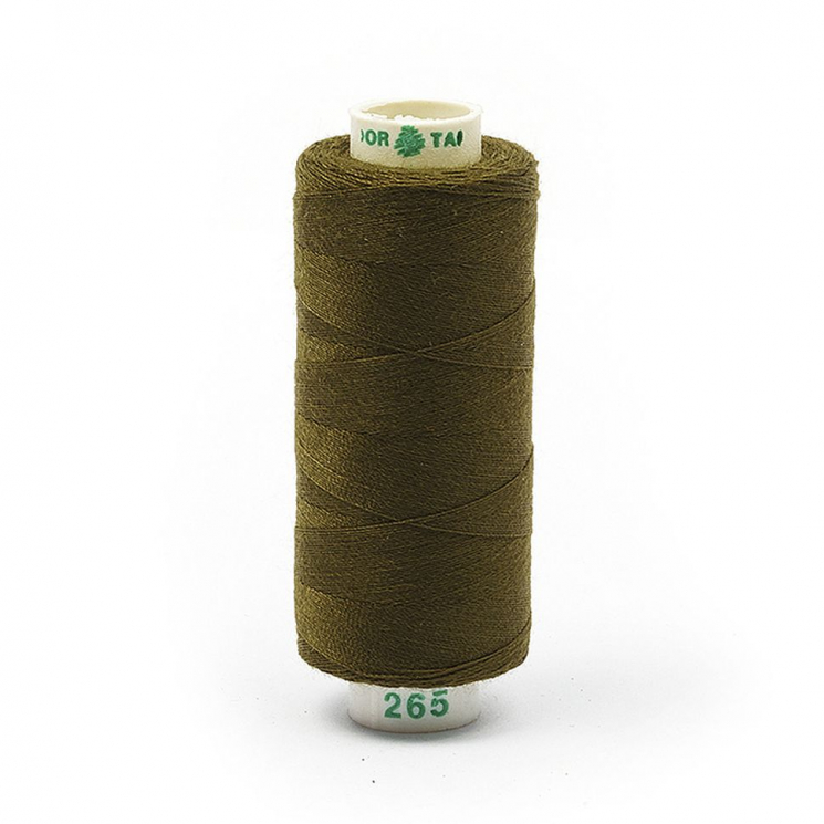 Нитки Dor Tak бытовые 40/2 полиэстер 366м цв.265 оливковый