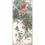 Набор для вышивания DIMENSIONS арт.DMS-13686 Бабочки и клематисы 18х41 см Набор для вышивания DIMENSIONS арт.DMS-13686 Бабочки и клематисы 18х41 см