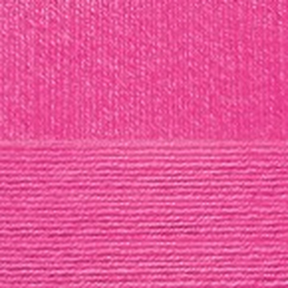 Пряжа для вязания ПЕХ Нежная (50% хлопок, 50% акрил) 5х50г/150м цв.049 фуксия