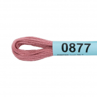 Нитки для вышивания Gamma мулине (0820-3070) 100% хлопок 24 x 8 м цв.0877 гр.розовый