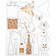 107425_Чип-борд картонный "Новогодние игрушки"