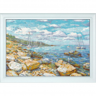 Набор для вышивания ОВЕН арт. 1177 Крымский берег 26х38 см