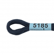 Нитки для вышивания Gamma мулине (3173-6115) 100% хлопок 24 x 8 м цв.5185 т.сине-серый