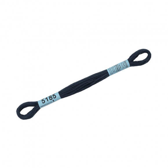 Нитки для вышивания Gamma мулине (3173-6115) 100% хлопок 24 x 8 м цв.5185 т.сине-серый