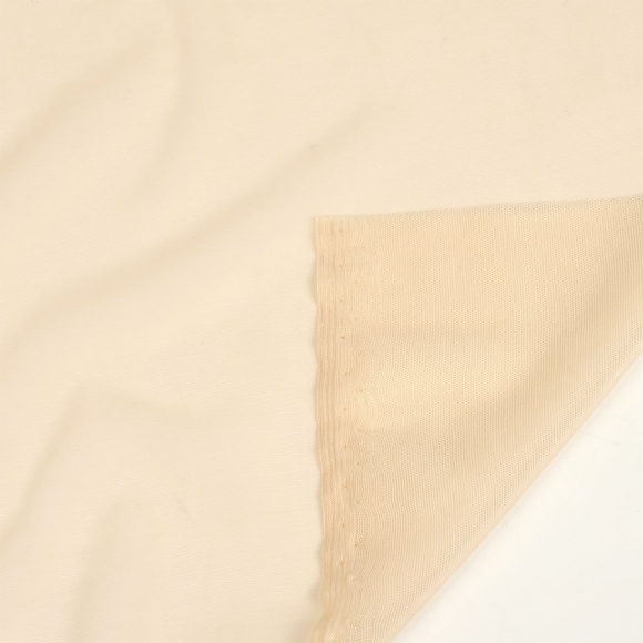 Сетка эластичная KRUZHEVO арт.TBY.068 80г/м? ш.160см цв.126 бежевый уп.50м