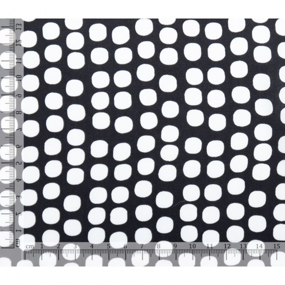 Ткань Штапель 95 г/м? 100% вискоза шир.145 см арт.Р.33853.05 цв.05 черный рул.40м