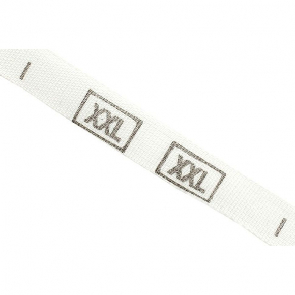 Размерники тканые XXL белый 10х50 мм в рул. 1250 шт Размерники тканые XXL белый 10х50 мм в рул. 1250 шт