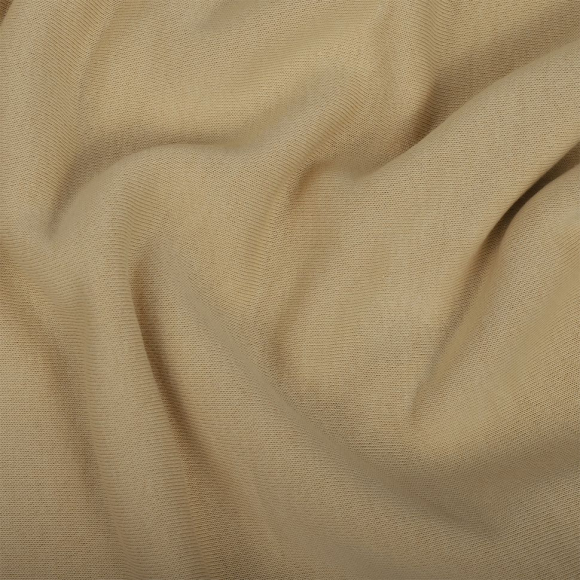 Ткань футер 3х нитка петля гл/крашеный диагональ 310г/м?  80%хб 20%пэ  шир.180см арт.УН-3106535-45(1) цв.кэмел рул. 35-60м (1кг-1,8м)