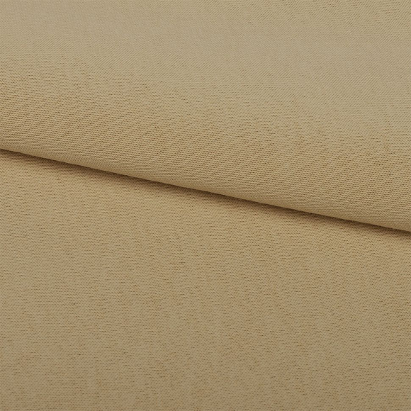 Ткань футер 3х нитка петля гл/крашеный диагональ 310г/м?  80%хб 20%пэ  шир.180см арт.УН-3106535-45(1) цв.кэмел рул. 35-60м (1кг-1,8м)