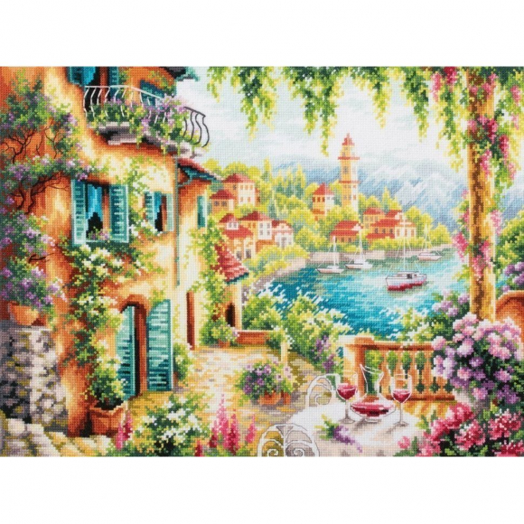 Набор для вышивания ЧУДЕСНАЯ ИГЛА арт.110-500 Лето в Ломбардии 40x30 см Набор для вышивания ЧУДЕСНАЯ ИГЛА арт.110-500 Лето в Ломбардии 40x30 см