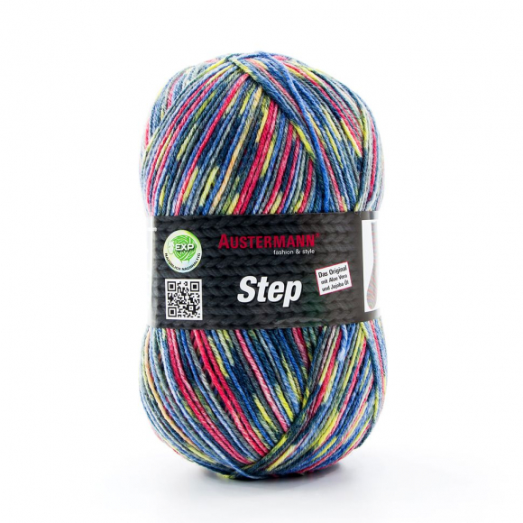 192538_Пряжа Step California, 75% шерсть, 25% полиамид, 420 м, 100 г