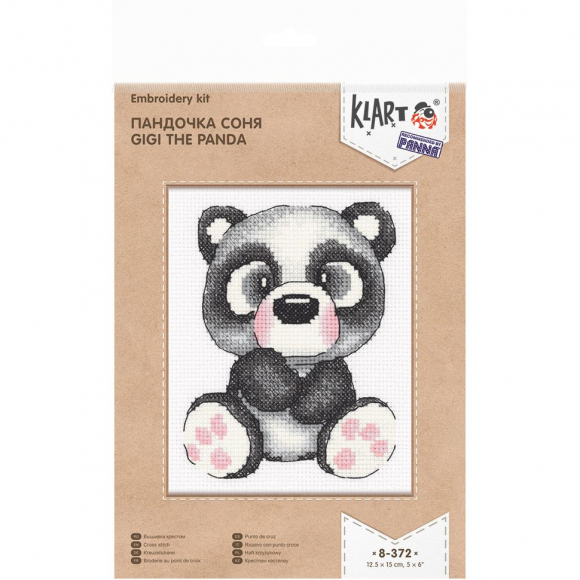 Набор для вышивания KLART арт. 8-372 Пандочка Соня 12,5х15 см