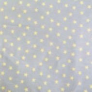 Ткань ранфорс Звездопад, арт.WH 2929-v08, 130г/м?,100% хлопок, шир.240см, цв.серый/св.желтый, уп.3м