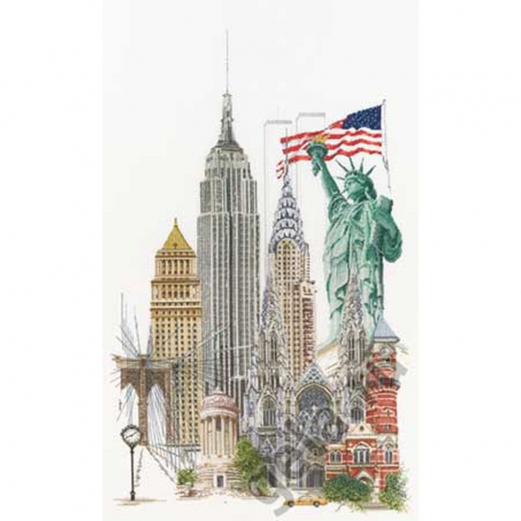 Набор для вышивания THEA GOUVERNEUR арт.471A Нью Йорк 50х79 см