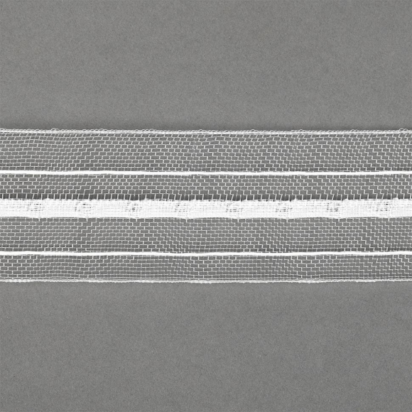 Лента шторная 40мм сборка карандаш арт.П-022К органза уп.100м Лента шторная 40мм сборка карандаш арт.П-022К органза уп.100м