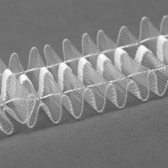 Лента шторная 40мм сборка карандаш арт.П-022К органза уп.100м Лента шторная 40мм сборка карандаш арт.П-022К органза уп.100м