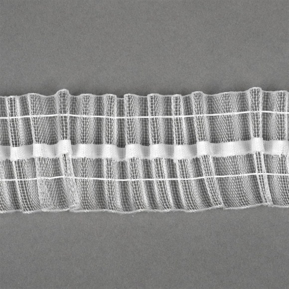 Лента шторная 40мм сборка карандаш арт.П-022К органза уп.100м Лента шторная 40мм сборка карандаш арт.П-022К органза уп.100м