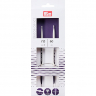 215610 PRYM Спицы круговые для вязания Ergonomics 7,0мм/60см, high-tech полимер, алебастровый белый