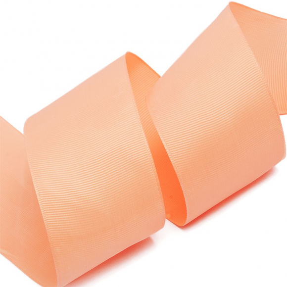 Лента Ideal репсовая в рубчик шир.50мм цв. 714 св.персиковый уп.27,42м