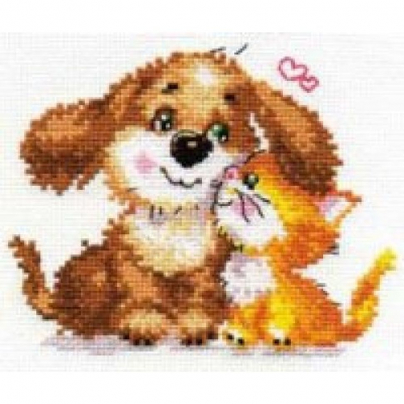 Набор для вышивания АЛИСА арт.0-62 Потому что люблю... 10х11 см Набор для вышивания АЛИСА арт.0-62 Потому что люблю... 10х11 см