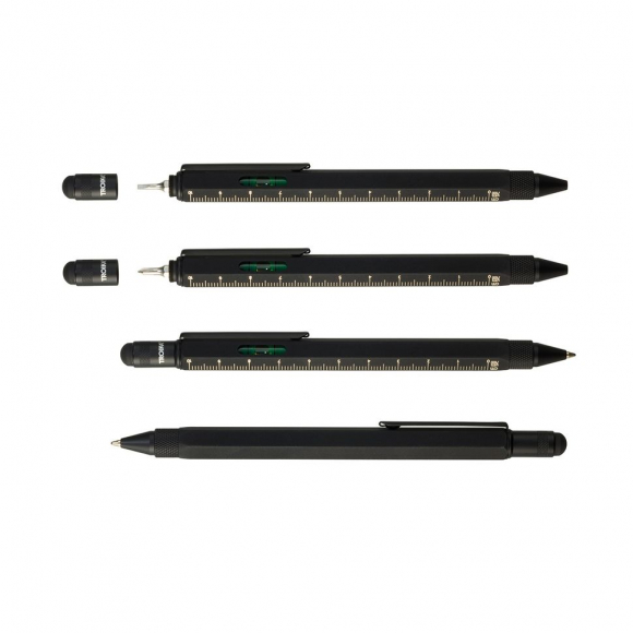 178327_Ручка шариковая TROIKA многофункциональная "CONSTRUCTION SUPERBLACK"