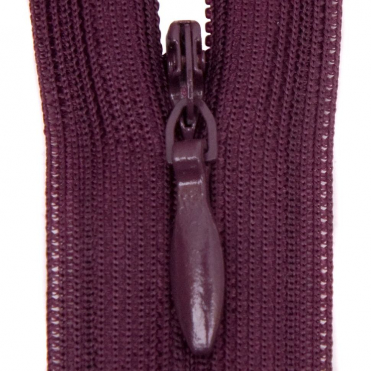 Молния потайная нераз 20см S-254 фиолетовый темный SBS уп.100шт