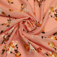 Ткань Штапель  TBY Vi-2108026-c3 плот 110г/м2 100% вискоза шир. 145 см цв.с3 розовый уп.5м