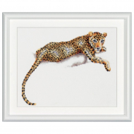 184507_Набор для вышивания "Сафари Леопард", канва Aida 14 ct