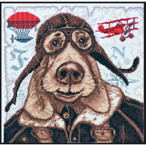 Набор для вышивания ПАЛИТРА арт.05.004 Авиатор 27х27 см