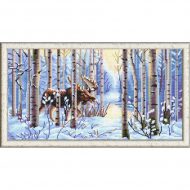 Рисунок на ткани (Бисер) КОНЁК арт. 9924 Лось 25х45 см