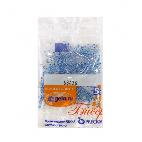 Бисер №10, 5 г., цвет 68436