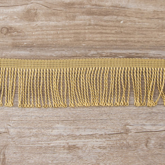 Бахрома витая, 60 мм, цвет бежевый