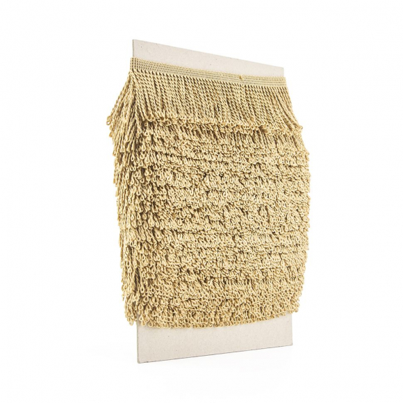 Бахрома витая, 60 мм, цвет бежевый