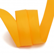 Лента Ideal репсовая в рубчик шир.25мм цв. 662 св.оранжевый уп.27,42м