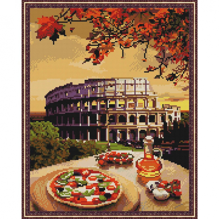 Картина мозаикой с нанесенной рамкой Molly арт.KC0010 Рим. Колизей (29 цветов) 40х50 см