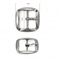 Пряжка металлическая TBY.1669 28х28мм, внутр. размер 20мм цв. т.никель уп.20шт