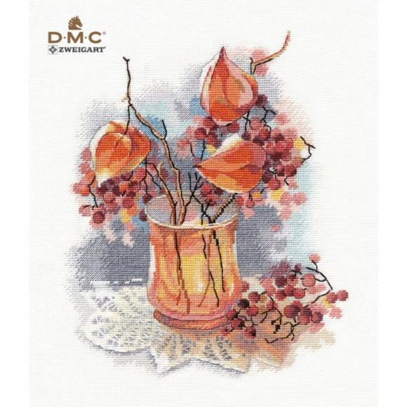 Набор для вышивания ОВЕН арт. 1423 Натюрморт с физалисом  21х25 см